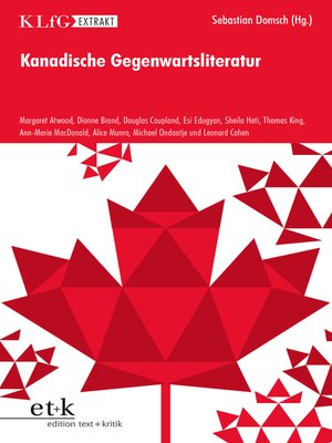 cover image of KLfG Extrakt--Kanadische Gegenwartsliteratur